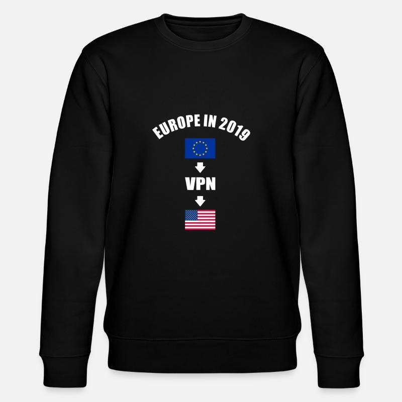 Europe Article 13 Meme - Stanley/Stella CHANGER Unisex Organic Sweatshirt - black