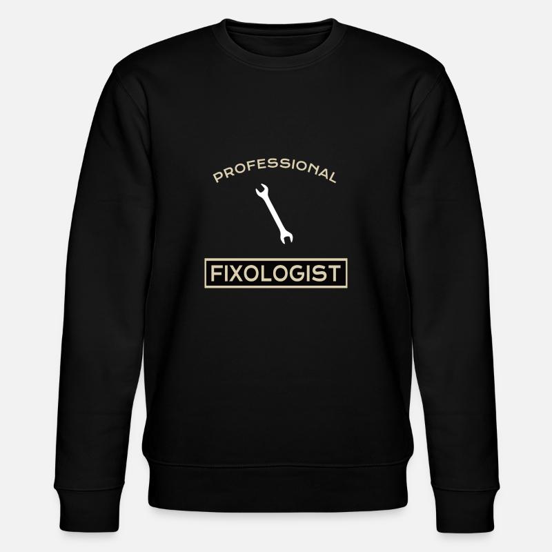 HANDYMAN: Professional Fixologist - Stanley/Stella Unisex Bio-Sweatshirt CHANGER  - Schwarz