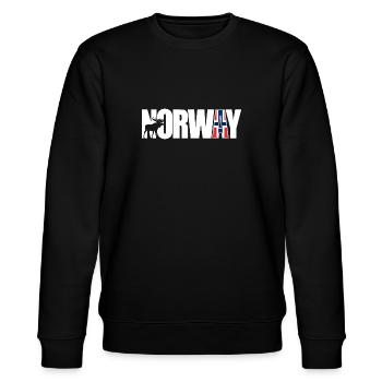 Norway - Stanley/Stella Unisex Bio-Sweatshirt CHANGER  - Schwarz - Vorne - Nik (191cm) & Marisol (170cm)