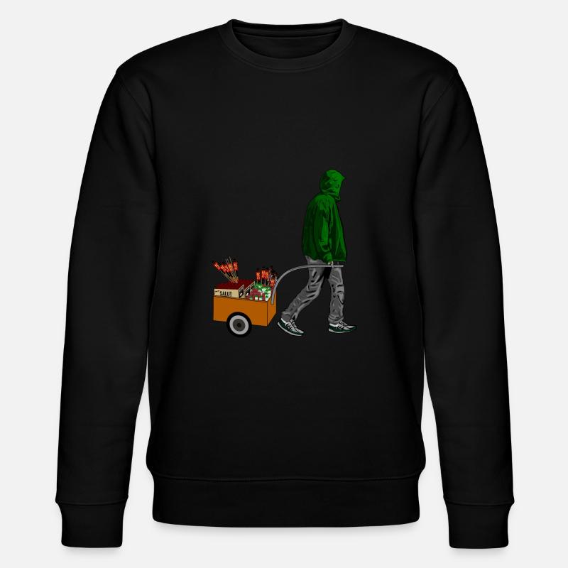 Pyro pyrotechnics fireworks - Stanley/Stella CHANGER Unisex Organic Sweatshirt - black