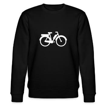 Mofa - Stanley/Stella Unisex Bio-Sweatshirt CHANGER  - Schwarz - Vorne - Nik (191cm) & Marisol (170cm)