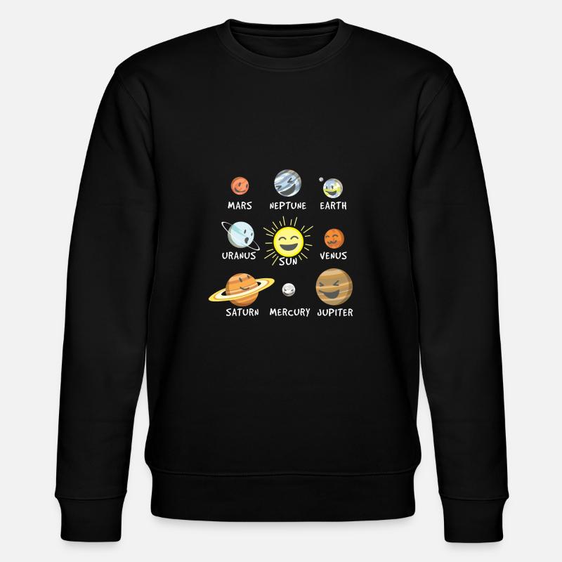 Funny solar system - Stanley/Stella CHANGER Unisex Organic Sweatshirt - black