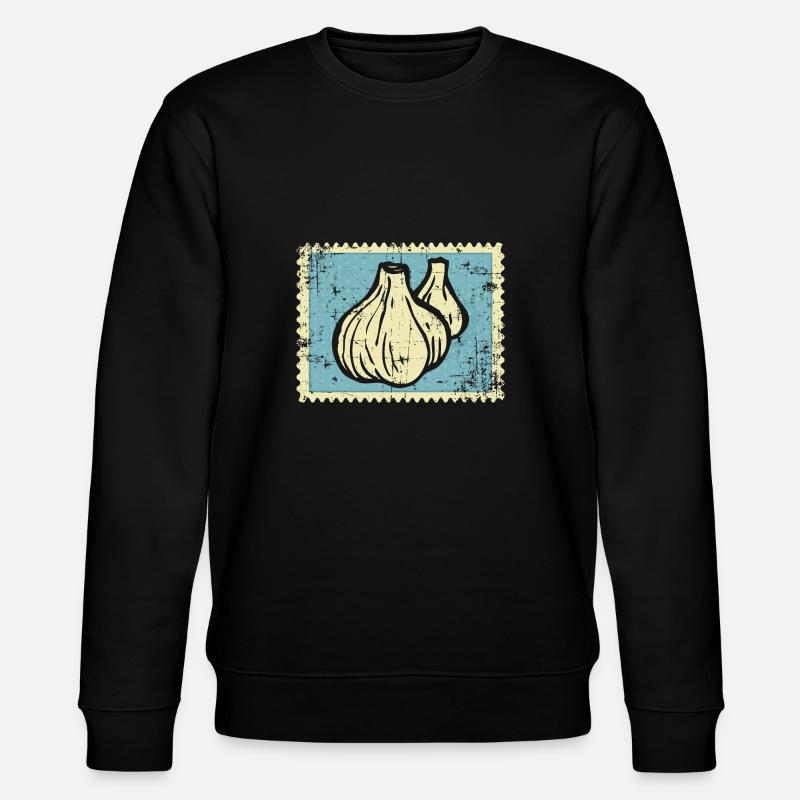 Knoblauch Briefmarke - Stanley/Stella Unisex Bio-Sweatshirt CHANGER - Schwarz
