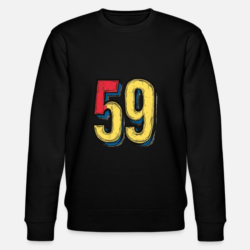 59 Number Comic - Stanley/Stella CHANGER Unisex Organic Sweatshirt - black