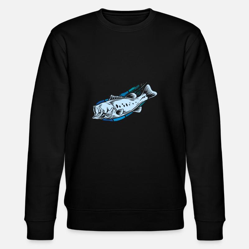 Pêche poisson - Sweat bio CHANGER Stanley/Stella Unisexe - noir