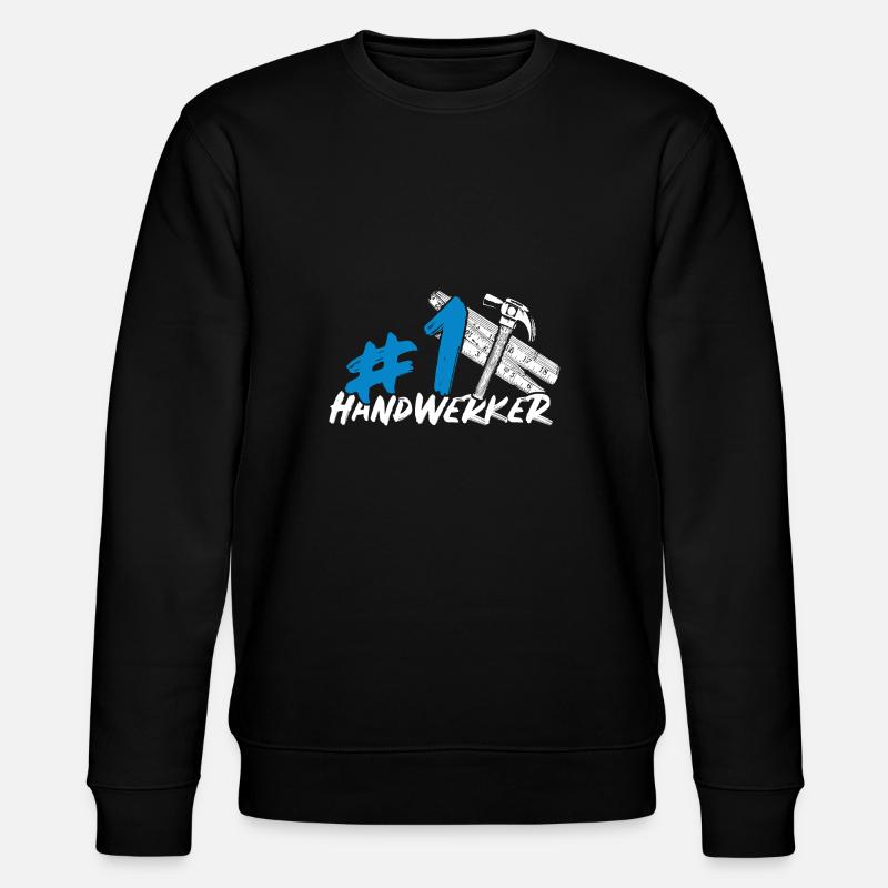 Handwerker - Stanley/Stella Unisex Bio-Sweatshirt CHANGER  - Schwarz