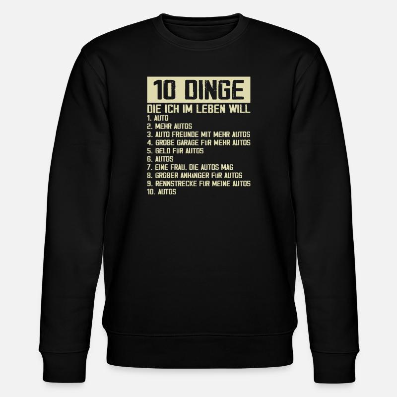 Auto Tuning Schrauber - Stanley/Stella Unisex Bio-Sweatshirt CHANGER  - Schwarz