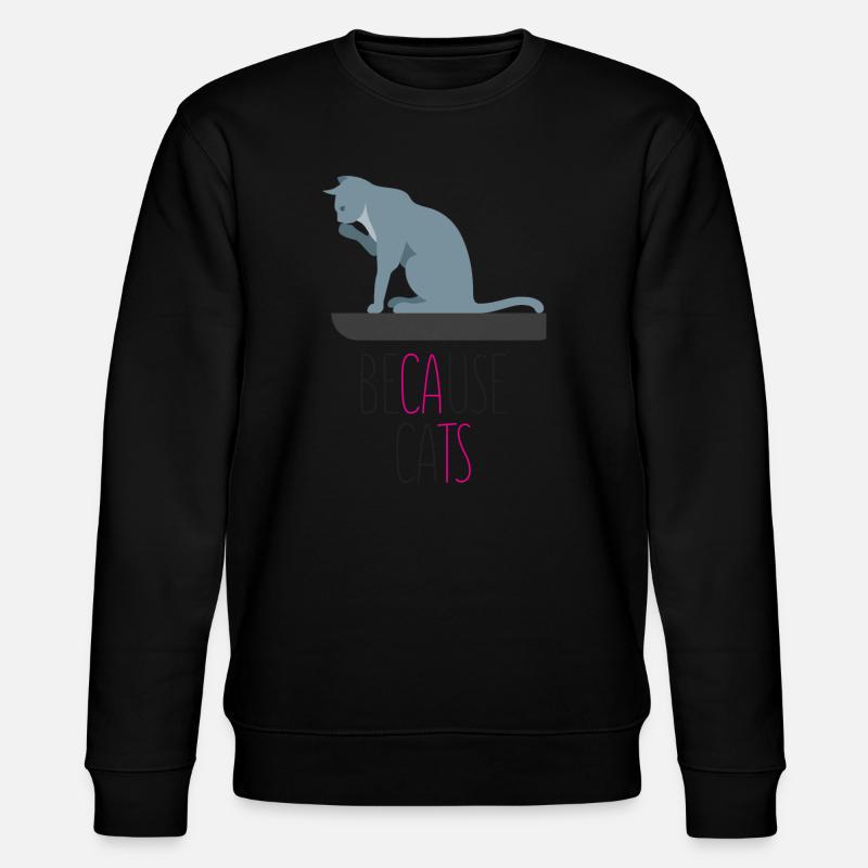 Parce que les chats - Sweat bio CHANGER Stanley/Stella Unisexe - noir
