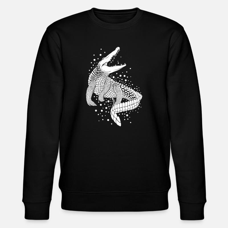crocodile - Stanley/Stella CHANGER Unisex Organic Sweatshirt - black