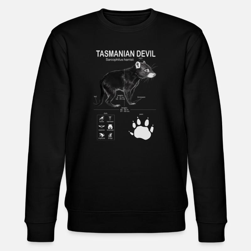Tasmanian Devil - Stanley/Stella Unisex Bio-Sweatshirt CHANGER  - Schwarz