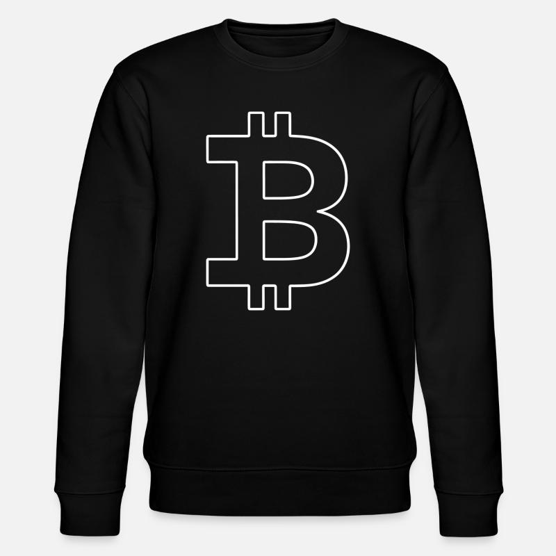 Bitcoin Silhouette Monnaie de poche - Sweat bio CHANGER Stanley/Stella Unisexe - noir