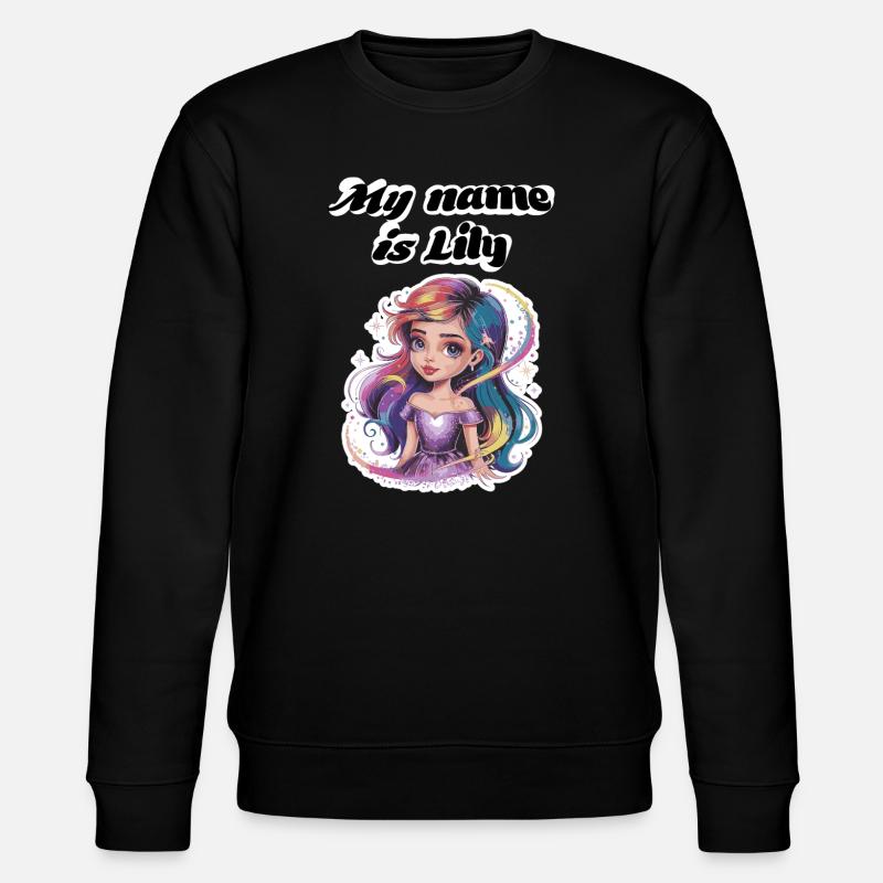 Mein Name ist Lily 2026 - Stanley/Stella Unisex Bio-Sweatshirt CHANGER  - Schwarz