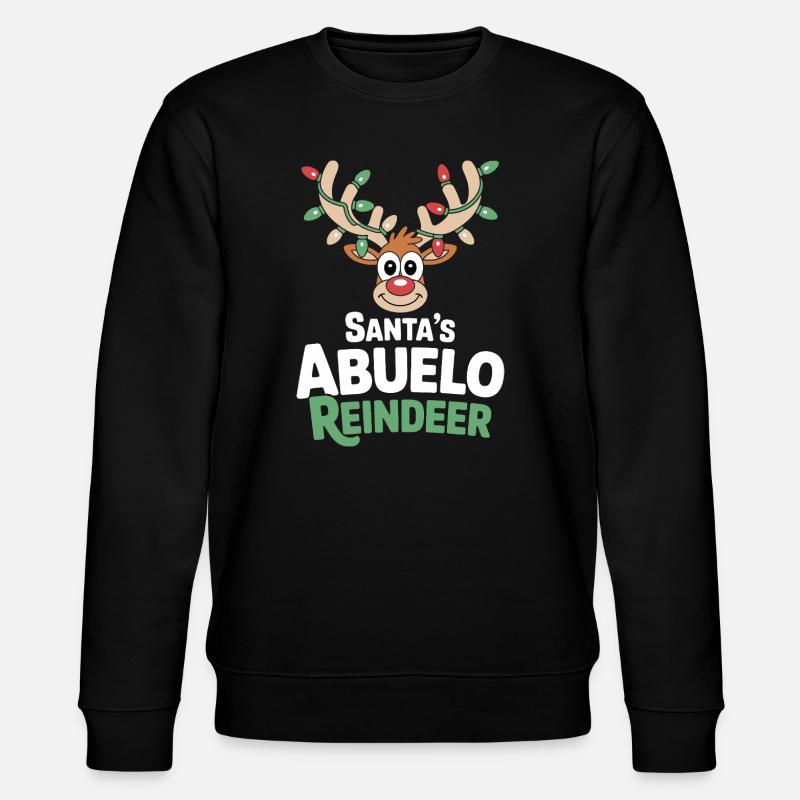 Renne Abuelo du Père Noël - Sweat bio CHANGER Stanley/Stella Unisexe - noir