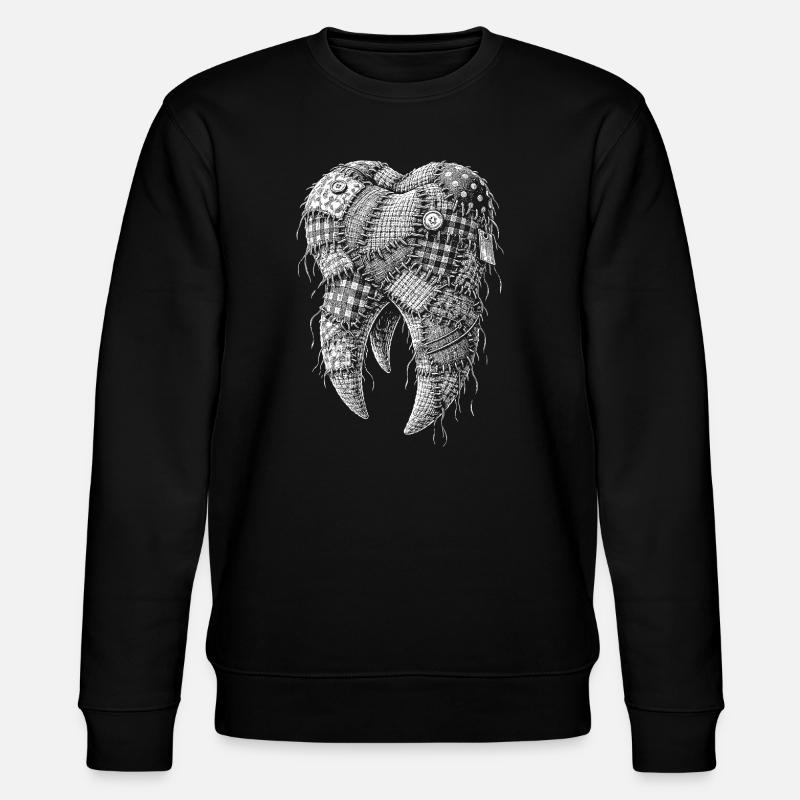 tooth - Stanley/Stella CHANGER Unisex Organic Sweatshirt - black