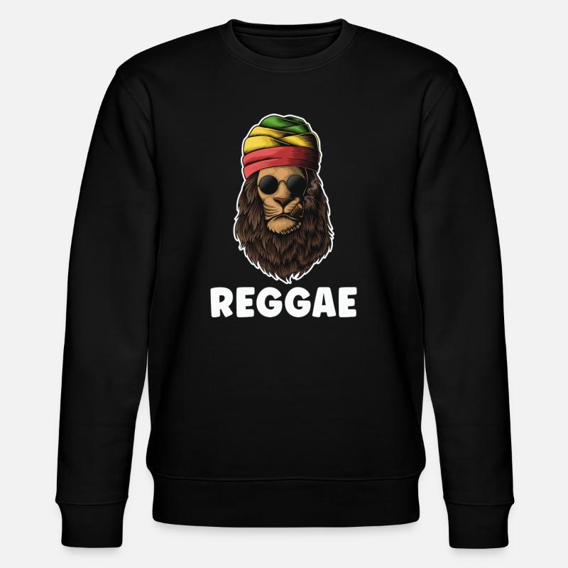 Rastafari Reggae Lion - Stanley/Stella Unisex Bio-Sweatshirt CHANGER  - Schwarz