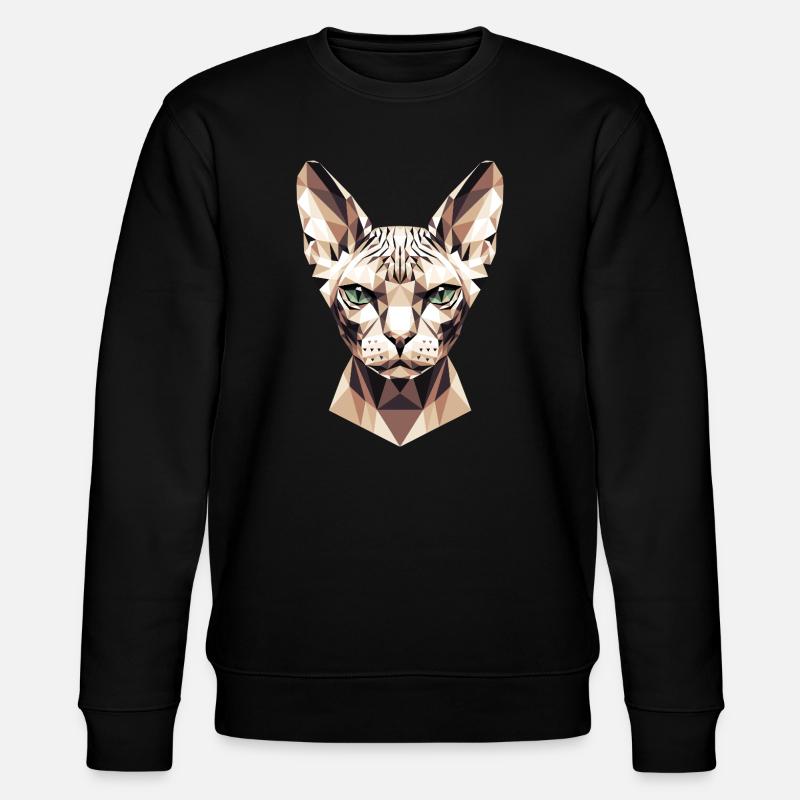 Sphynx Cat Sphynx Cat Canadian Cat Cute Sphinx - Stanley/Stella CHANGER Unisex Organic Sweatshirt - black