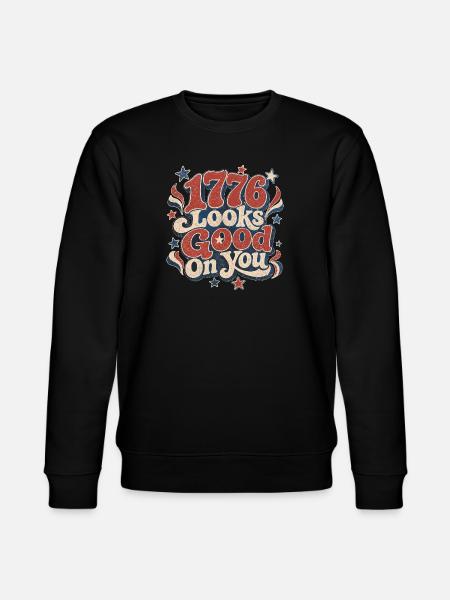 1776 te va bien - Sweat bio CHANGER Stanley/Stella Unisexe - noir