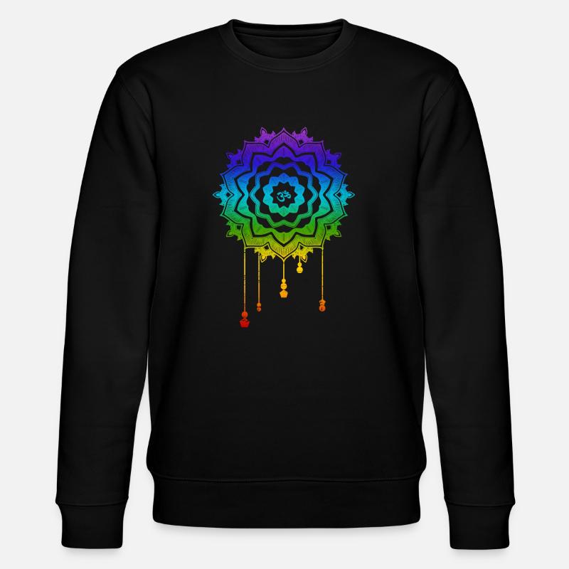 Chakra Mandala Om - Stanley/Stella Unisex Bio-Sweatshirt CHANGER  - Schwarz