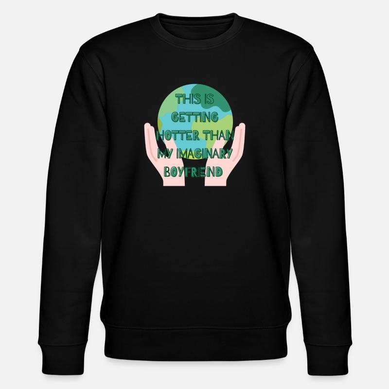Stop global warming - Stanley/Stella CHANGER Unisex Organic Sweatshirt - black