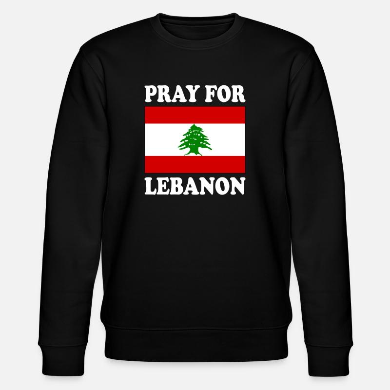 Pray for lebanon - Sweat bio CHANGER Stanley/Stella Unisexe - noir