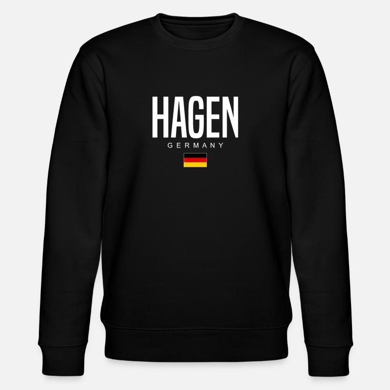 Hagen - Stanley/Stella Unisex Bio-Sweatshirt CHANGER  - Schwarz