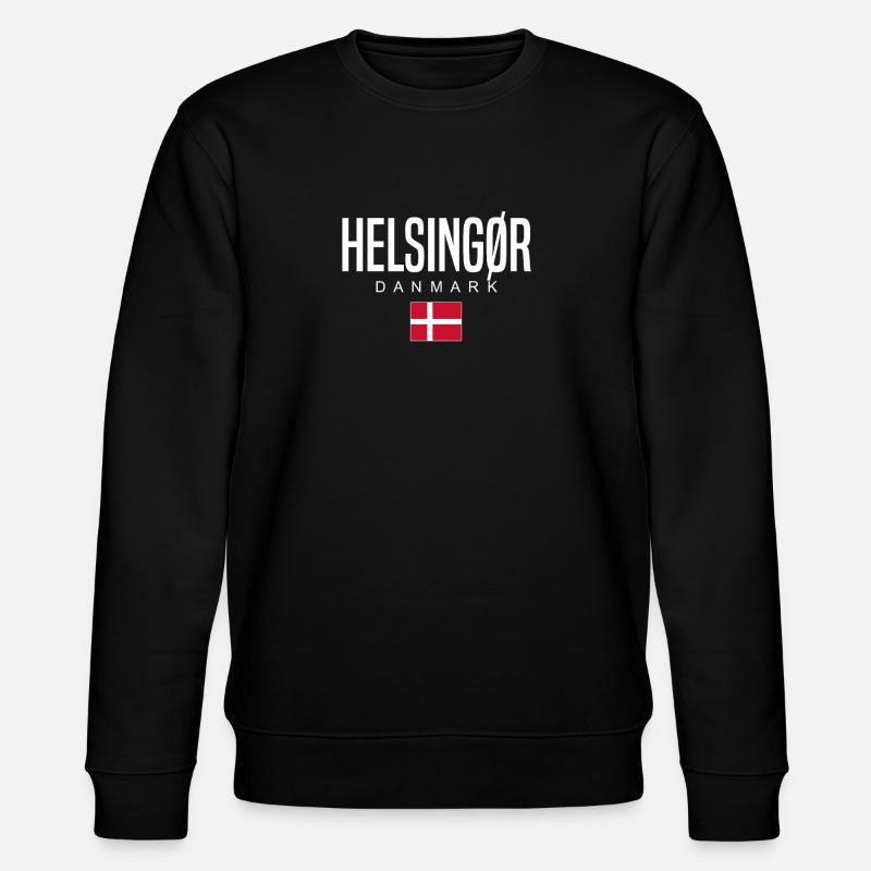 Helsingør Dänemark - Stanley/Stella Unisex Bio-Sweatshirt CHANGER  - Schwarz
