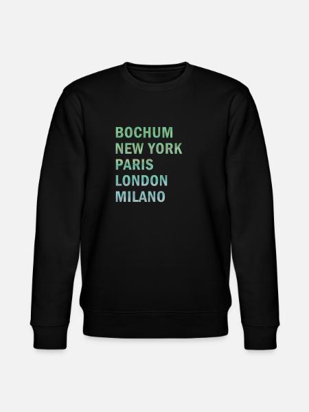 Metropole Bochum - Stanley/Stella Unisex Bio-Sweatshirt CHANGER - Schwarz