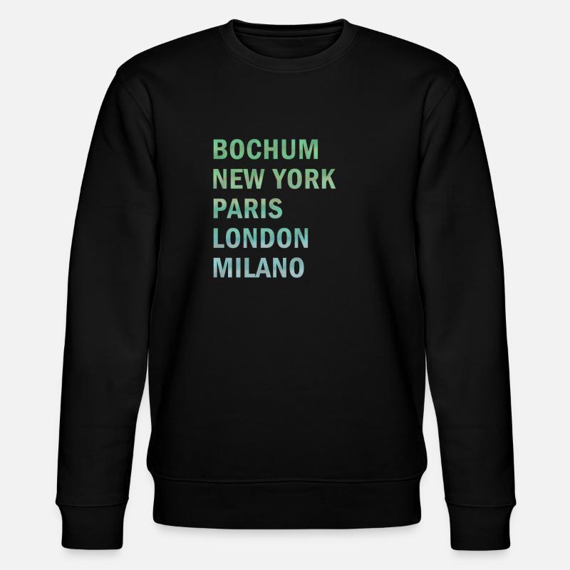 Metropole Bochum - Stanley/Stella Unisex Bio-Sweatshirt CHANGER  - Schwarz