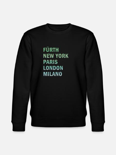 Metropole Fürth - Stanley/Stella Unisex Bio-Sweatshirt CHANGER - Schwarz