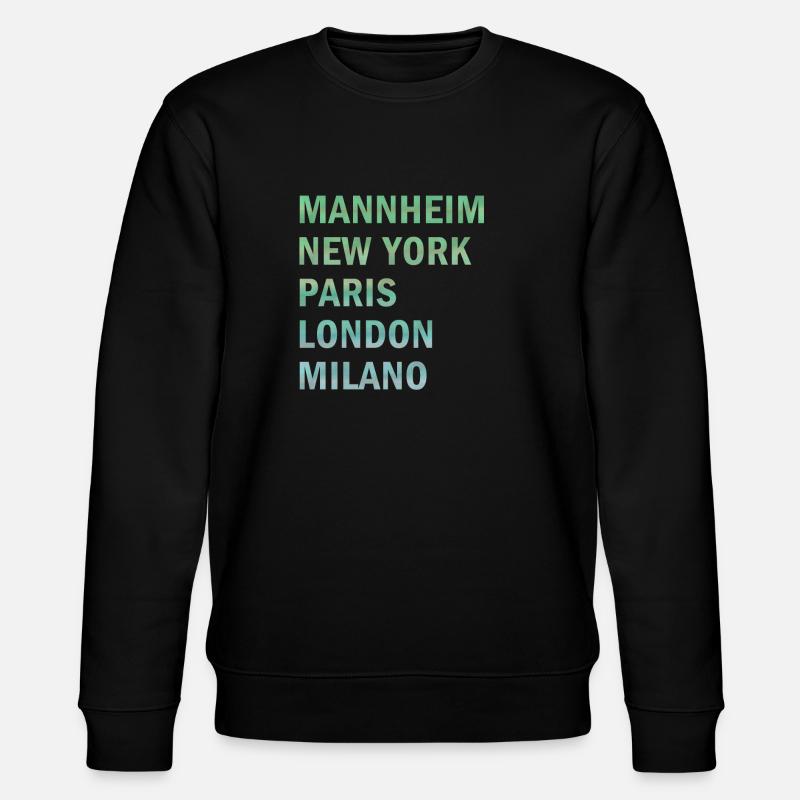 Metropole Mannheim - Stanley/Stella Unisex Bio-Sweatshirt CHANGER  - Schwarz