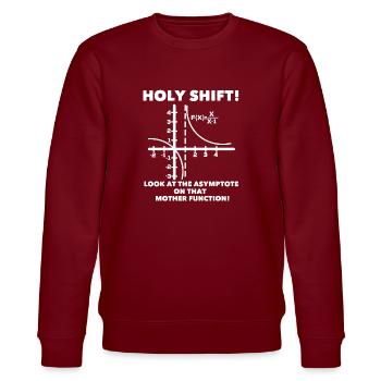 Mathe Funktion witzig - Stanley/Stella Unisex Bio-Sweatshirt CHANGER  - Burgunderrot - Vorne - Nik (191cm) & Marisol (170cm)