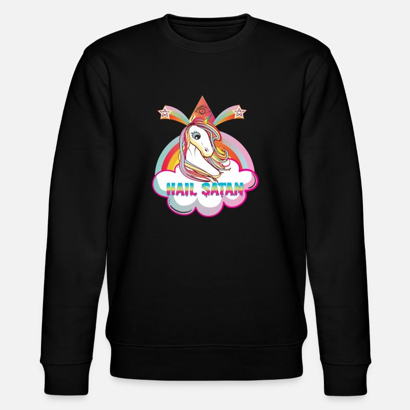 HAIL SATAN ! - Stanley/Stella Unisex Bio-Sweatshirt CHANGER  - Schwarz
