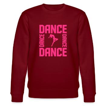 Dance - Stanley/Stella Unisex Bio-Sweatshirt CHANGER  - Burgunderrot - Vorne - Nik (191cm) & Marisol (170cm)