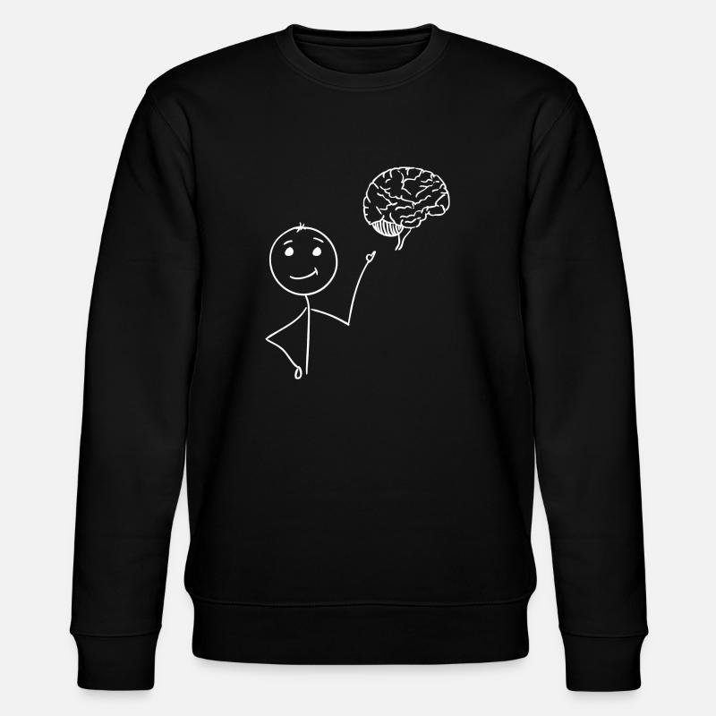 Gehirn - Stanley/Stella Unisex Bio-Sweatshirt CHANGER  - Schwarz