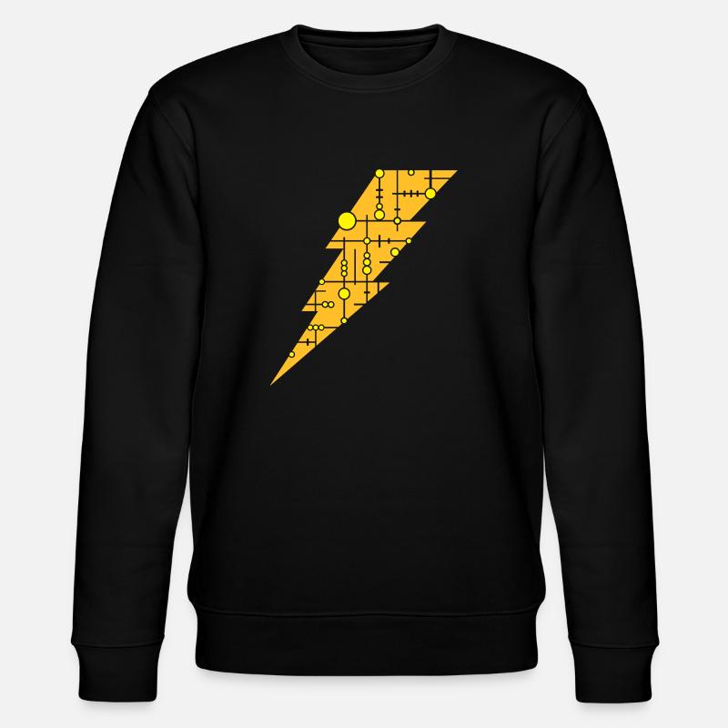 Blitz (Muster) - Stanley/Stella Unisex Bio-Sweatshirt CHANGER  - Schwarz