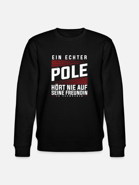 Polen - Ein Echter Pole - Stanley/Stella Unisex Bio-Sweatshirt CHANGER - Schwarz