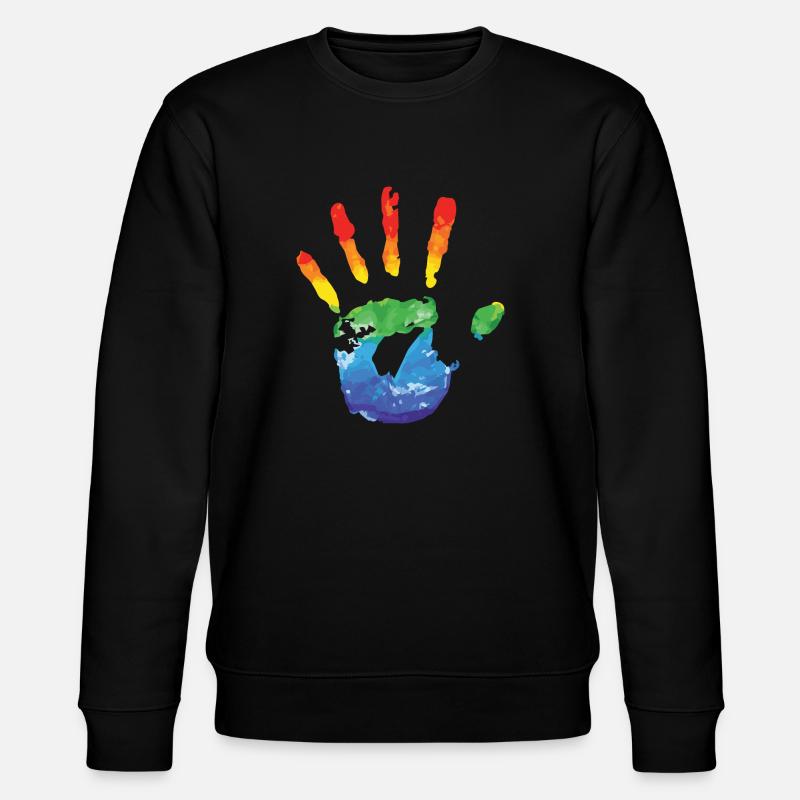 Regenbogen - Stanley/Stella Unisex Bio-Sweatshirt CHANGER  - Schwarz