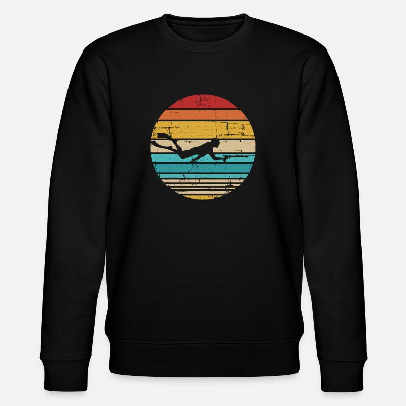 Speerfischen - Stanley/Stella Unisex Bio-Sweatshirt CHANGER  - Schwarz