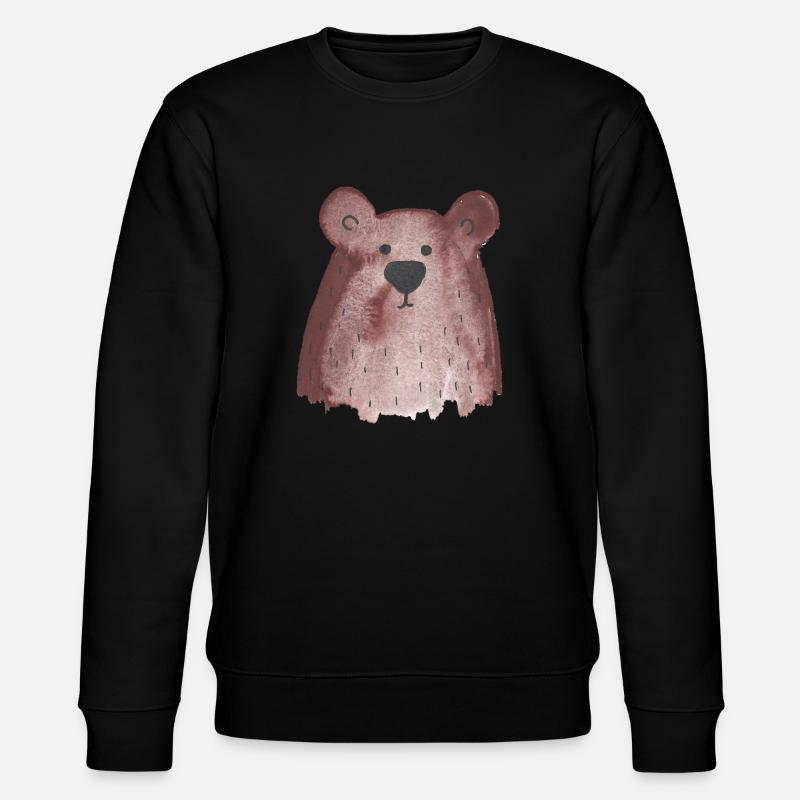 Bär Heiner - Stanley/Stella Unisex Bio-Sweatshirt CHANGER  - Schwarz