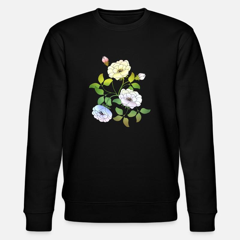 Fleur - Sweat bio CHANGER Stanley/Stella Unisexe - noir