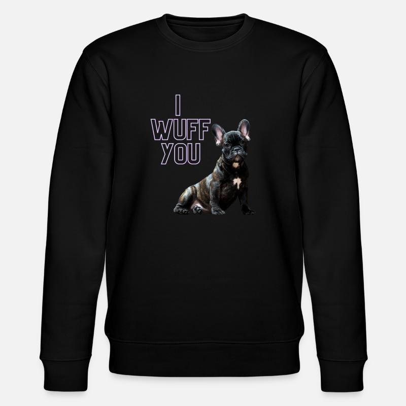i wUFF yOU - Stanley/Stella Unisex Bio-Sweatshirt CHANGER  - Schwarz