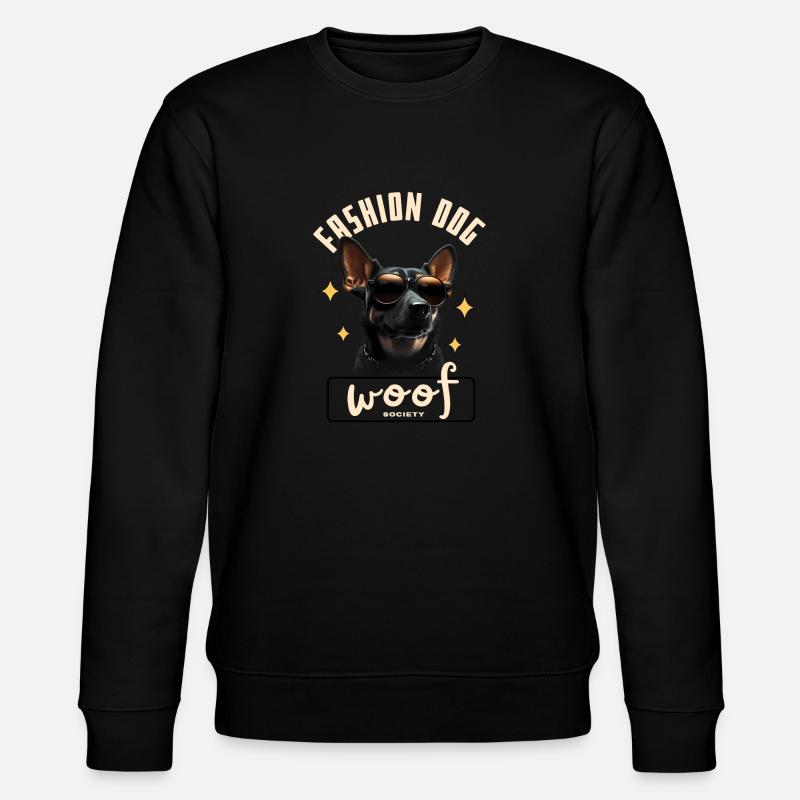 Mode Hund - Stanley/Stella Unisex Bio-Sweatshirt CHANGER  - Schwarz