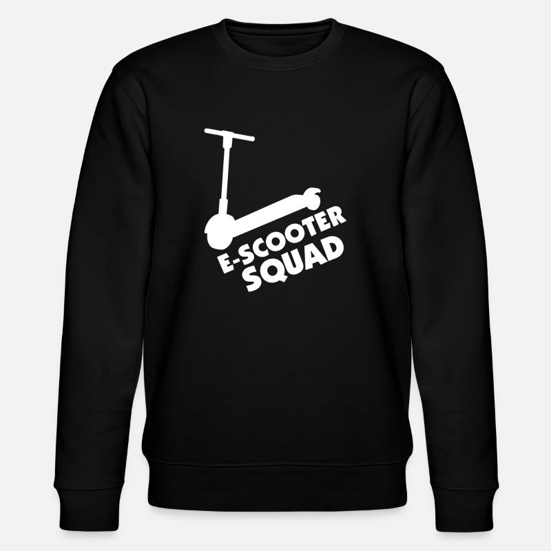 E-Scooter Roller Scooter - Stanley/Stella CHANGER Unisex Organic Sweatshirt - black