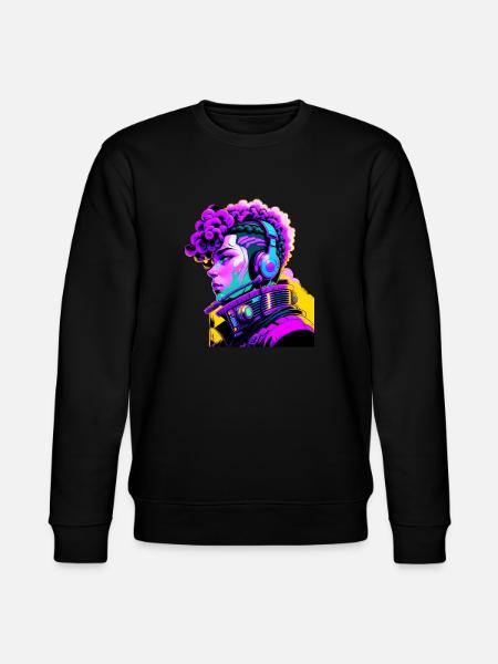 Musik Cyborg Headset - Stanley/Stella Unisex Bio-Sweatshirt CHANGER  - Schwarz