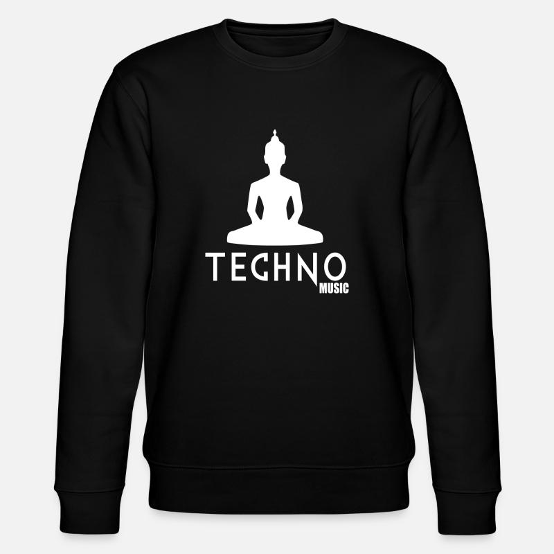 Techno-Musik - Stanley/Stella Unisex Bio-Sweatshirt CHANGER  - Schwarz