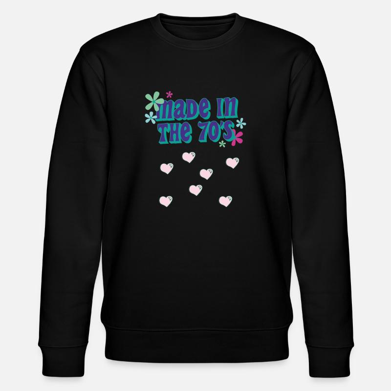 made in 70's - Stanley/Stella CHANGER Unisex Organic Sweatshirt - black