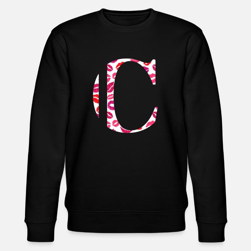 Lettre c bisous - Sweat bio CHANGER Stanley/Stella Unisexe - noir
