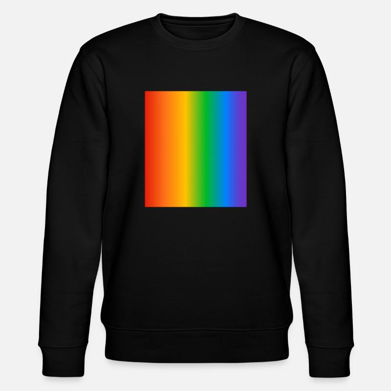 Regenbogen Farbverläufe Farben - Stanley/Stella Unisex Bio-Sweatshirt CHANGER - Schwarz