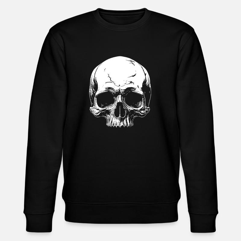 Crâne - Sweat bio CHANGER Stanley/Stella Unisexe - noir