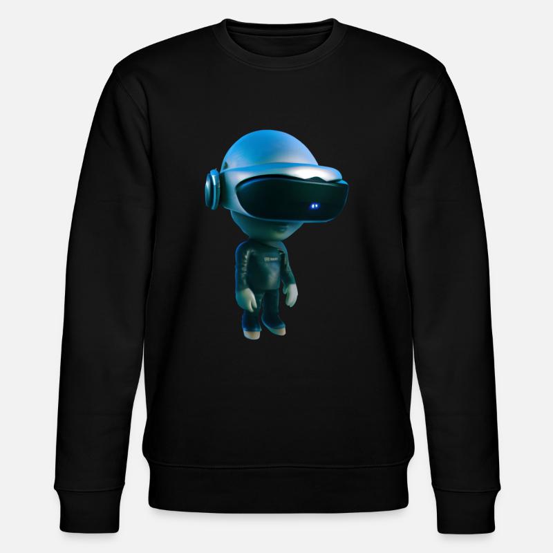 VR Alien - Stanley/Stella Unisex Bio-Sweatshirt CHANGER  - Schwarz